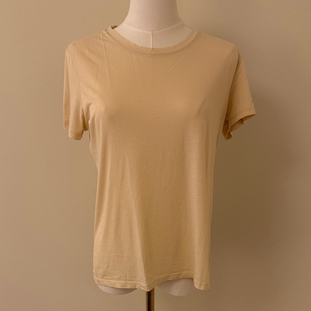 Vince Soft Cream Short Sleeve Tee